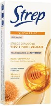 Strep Sugaring Depilatory Strips Face And Delicate Areas - продукт