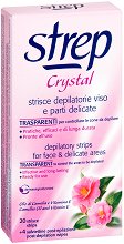 Strep Crystal Depilatory Strips Face And Delicate Areas - лосион