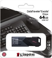USB-A 3.2 Gen 1   Kingston DataTraveler Exodia Onyx