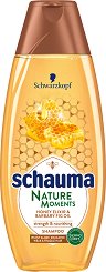 Schauma Nature Moments Honey Elixir & Barbary Fig Oil Shampoo - червило