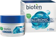 Bioten Hyaluronic 3D Antiwrinkle Overnight Treatment - лосион