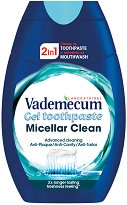 Vademecum Advanced Clean 2 in 1 Toothpaste + Mouthrinse - Паста за зъби и вода за уста 2 в 1 за дълбоко почистване с мицели - гел