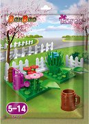 Детски мини конструктор BanBao - Градина с цветя - играчка