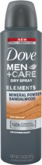 Dove Men+Care Elements Dry Spray Antiperspirant - сапун