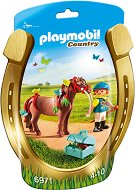 Детски конструктор - Playmobil Ездач на пони с пеперуди - 