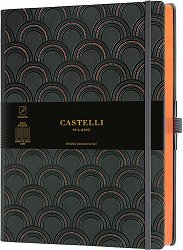 Луксозен тефтер с ластик Castelli Art Deco Copper - 