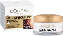 L'Oreal Paris Age Specialist 65+ Day Cream SPF 20 - душ гел