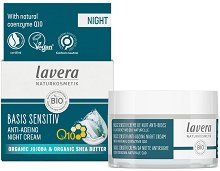 Lavera Basis Sensitiv Anti-Ageing Night Cream Q10 - лосион