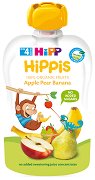Био плодова закуска с ябълки, круши и банан HiPP HiPPiS - продукт