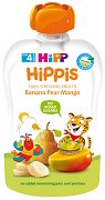 Био плодова закуска с банан, круша и манго HiPP HiPPiS - залъгалка