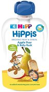 Био плодова закуска с ябълка, круша и сухари HiPP HiPPiS - продукт