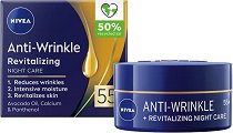 Nivea Anti-Wrinkle + Revitalizing Night Care 55+ - гел