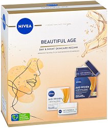 Подаръчен комплект Nivea Beautiful Age 55+ - продукт