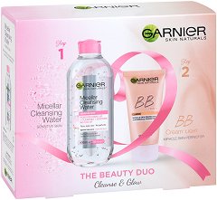 Подаръчен комплект - Garnier BB Cream & Micellar Water - балсам