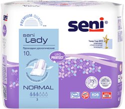 Урологични дамски превръзки Seni Lady Normal - мокри кърпички