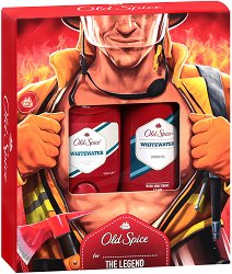 Old Spice Fireman Whitewater - Подаръчен комплект за мъже от серията "Whitewater" - гел