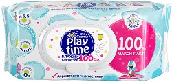 Мокри кърпички Play Time - мляко за тяло