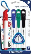 Маркер за бяла дъска с объл връх - Triplus 3551 - Комплект от 4 цвята