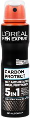 L'Oreal Men Expert Carbon Protect 5 in 1 Anti-Perspirant - очна линия
