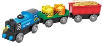 Дървен товарен влак HaPe - играчка