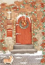 Декупажна хартия Stamperia - Коледна врата