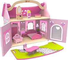 Дървена къща за кукли - Принцеса - 