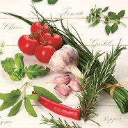 Салфетки за декупаж - Зеленчуци - Пакет от 20 броя