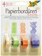 Хартиена самозалепваща дантела Folia Bringmann - Пеперуди