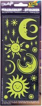 Светещи в тъмното стикери - Звезди - Комплект от 2 листа