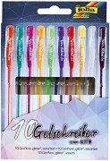 Цветни гел химикалки с брокат Folia Bringmann