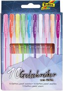 Цветни гел химикалки в пастелни цветове Folia Bringmann