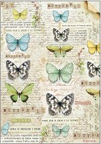 Декупажна хартия - Пеперуди