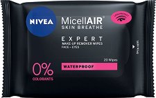 Nivea MicellAIR Expert Waterproof Make-up Remover Wipes - червило
