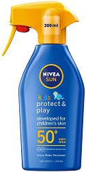 Nivea Sun Kids Moisturizing Trigger Sun Spray  - SPF 50+ - гел