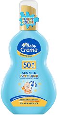 Baby Crema Funny Color Sun Milk SPF 50+ - мляко за тяло
