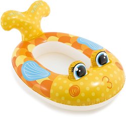 Надуваема детска лодка Intex - Рибка - играчка