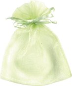 Торбичка за подарък от органза - светло зелена