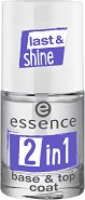 Essence Last & Shine 2 in 1 Base & Top Coat - лак