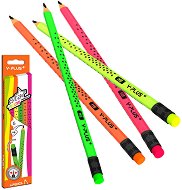 Графитни моливи HB Y-Plus Star neon - 