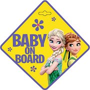 Табела с надпис Baby on Board - Замръзналото кралство - продукт