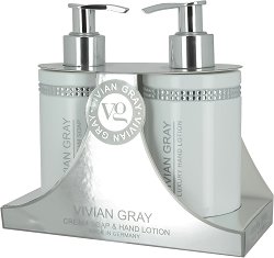 Vivian Gray White Crystals Hand Lotion & Soap Gift Set - 