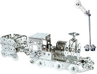 Влак с вагон - Детски метален конструктор от серията "Eitech: Junior" - играчка