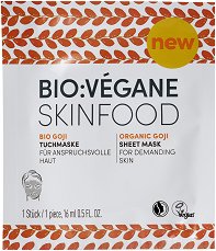 Bio:Vegane Skinfood Organic Goji Sheet Mask - маска