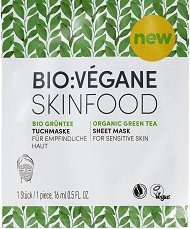 Bio:Vegane Skinfood Organic Green Tea Sheet Mask - маска