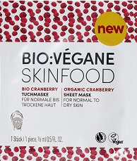 Bio:Vegane Skinfood Organic Cranberry Sheet Mask - 