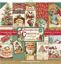Хартии за скрапбукинг Stamperia - Коледни картички