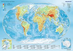 Физическа карта на света - пъзел