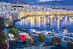 Залез в Миконос, Гърция - 