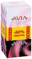 Промо пакет дневен и нощен крем за лице Avia - дезодорант