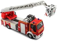 Метална количка Bburago - Пожарен камион с кран Iveco - играчка